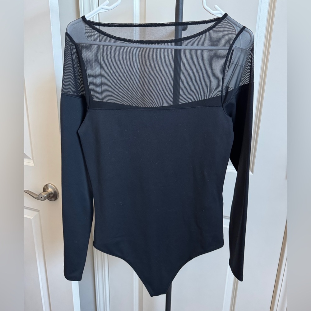 Abercrombie & Fitch Black Mesh Bodysuit New with Tags